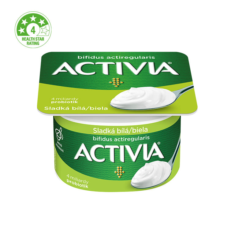 Activia Sladený biely jogurt s bifidogénnou kultúrou