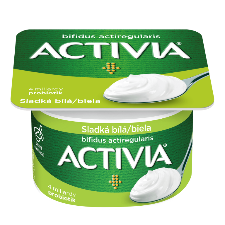 Activia Slazená Bílá s probiotiky