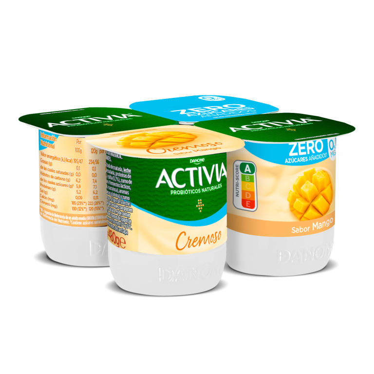 Saborea lo más cremoso de Activia, la forma más deliciosa de ayudar a tu salud digestiva. Activia Cremoso Mango reúne lo mejor de la fruta sin trozos. 
