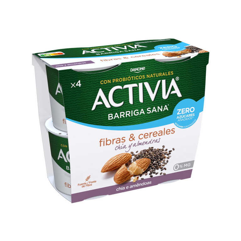 Fibras y cereales Chia y Almendra 0%