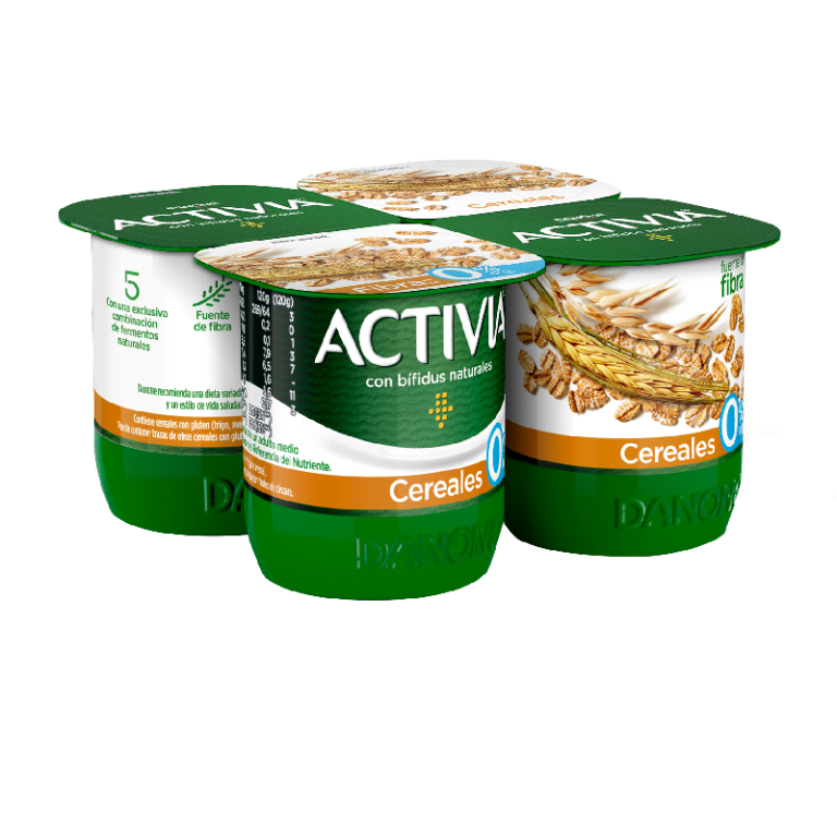 Activia Fibras y cereales Cereales 0%