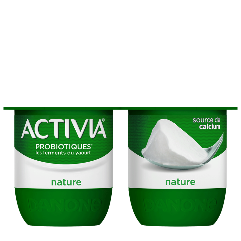 Activia Nature, c'est le plaisir d'une texture ferme et fondante qui contient des ferments du yaourt qui sont des probiotiques*. 

*Les ferments du yaourt, qui sont des probiotiques, vous aident à digérer le lactose de votre Activia si vous avez des difficultés à le digérer. À consommer dans le cadre d’une alimentation équilibrée et d’un mode de vie sain.