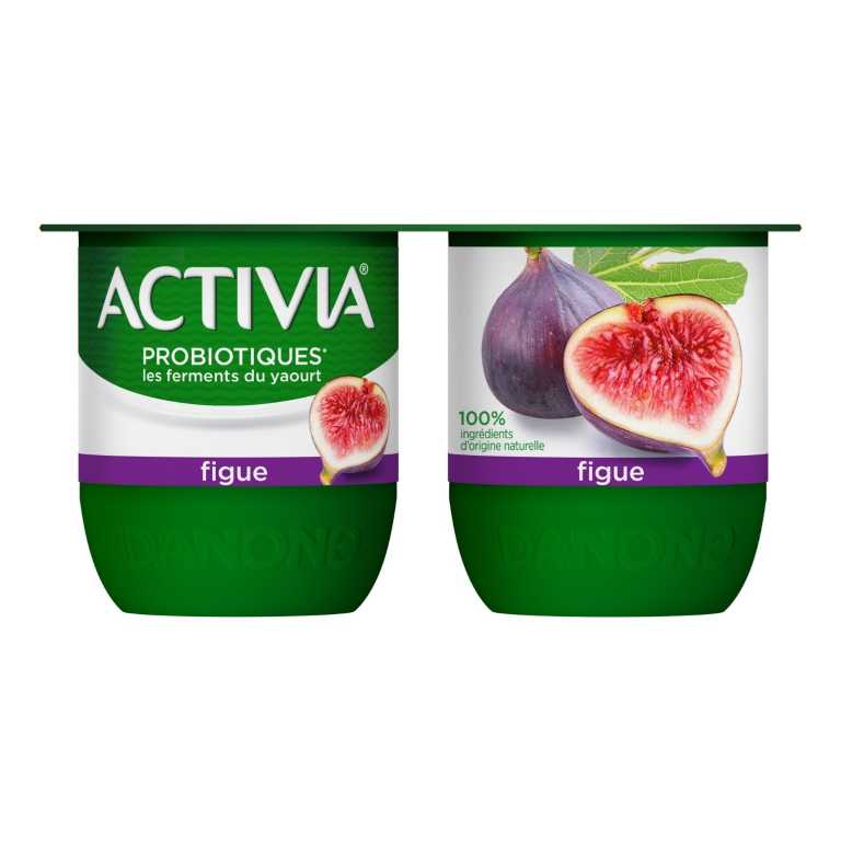 L'onctuosité d'un Activia associée à de bons morceaux de figue, 100% d’origine naturelle. 
