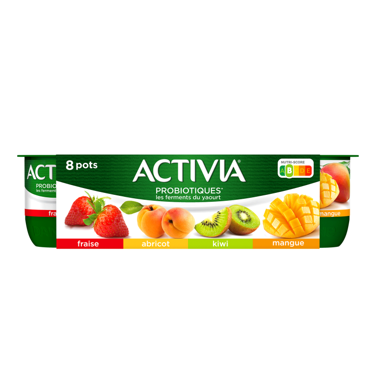 Activia Fruits Fraise  Spécialité laitière probiotiques & bifidus