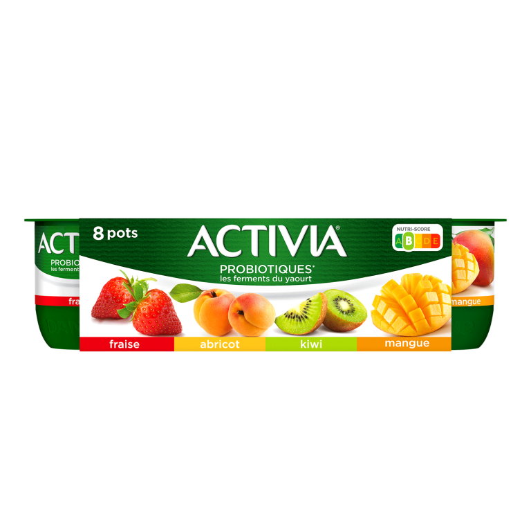 L'onctuosité d'un Activia associée à de bons morceaux de fruits comme par exemple la Mangue, la Fraise ou l'Abricot. 
