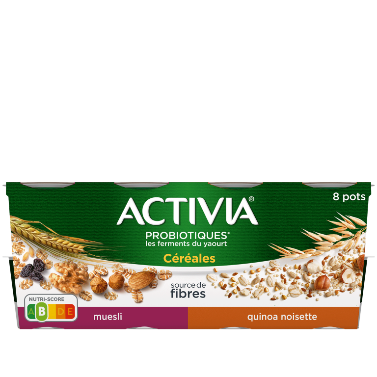 L'onctuosité d'un Activia dans une sélection inédite de céréales, découvrez la gamme : Activia Céréales Saveur Noix Céréale.  Pour de nouvelles sensations gourmandes, jusqu'à la dernière cuillère.