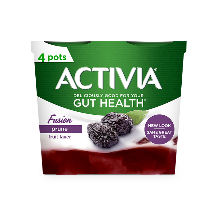 Activia Live Cultures Prune Fusion Yogurt 120g 4 pack