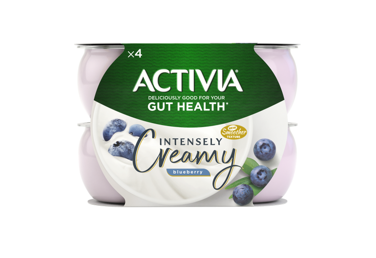 Activia Live Cultures Intensely Creamy Yogurt - Blueberry 110g 4 pack