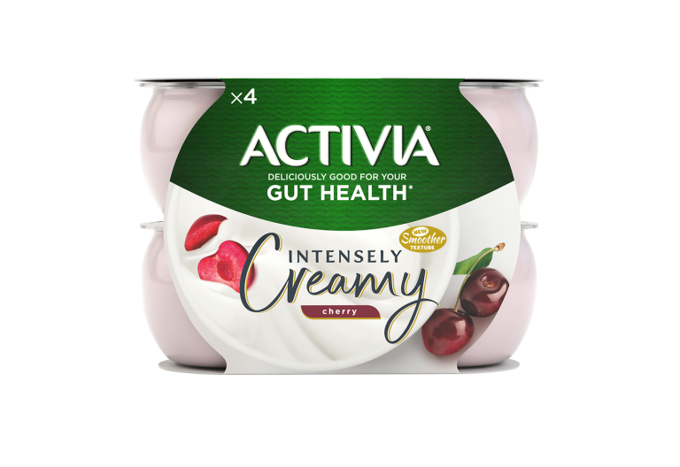 Activia Live Cultures  Intensely Creamy Yogurt - Cherry 110g 4 pack