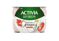 Activia Live Cultures Intensely Creamy Yogurt - Strawberry 110g 4 pack