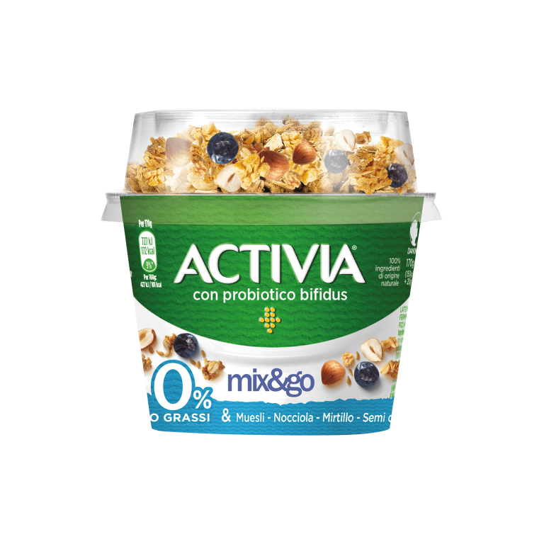 Yogurt bianco ai cereali: Activia Zero grassi