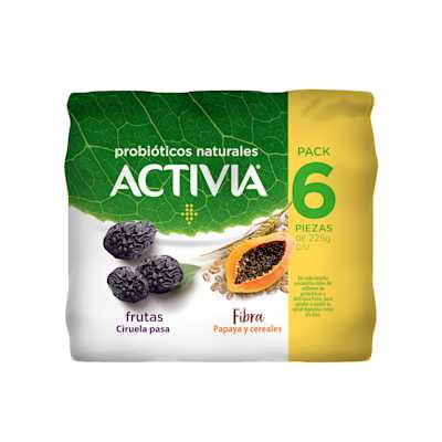 Practicidad y sabor a tu alcance en una presentación que rinde perfecto para una semana con sus 6 piezas de nuestros 3 sabores clásicos: fresa, ciruela pasa y papaya cereales.