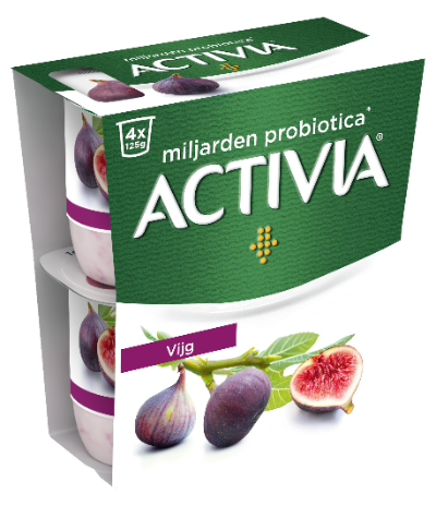 Activia Yoghurt Vijg - milde yoghurt en zoete vijgen.