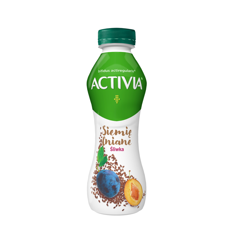 Activia do picia. W butelce miliardy jogurtowych bakterii probiotycznych i siemię lniane