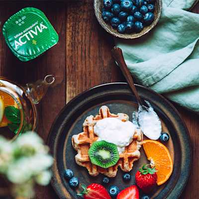 Reteta waffles cu iaurt natur