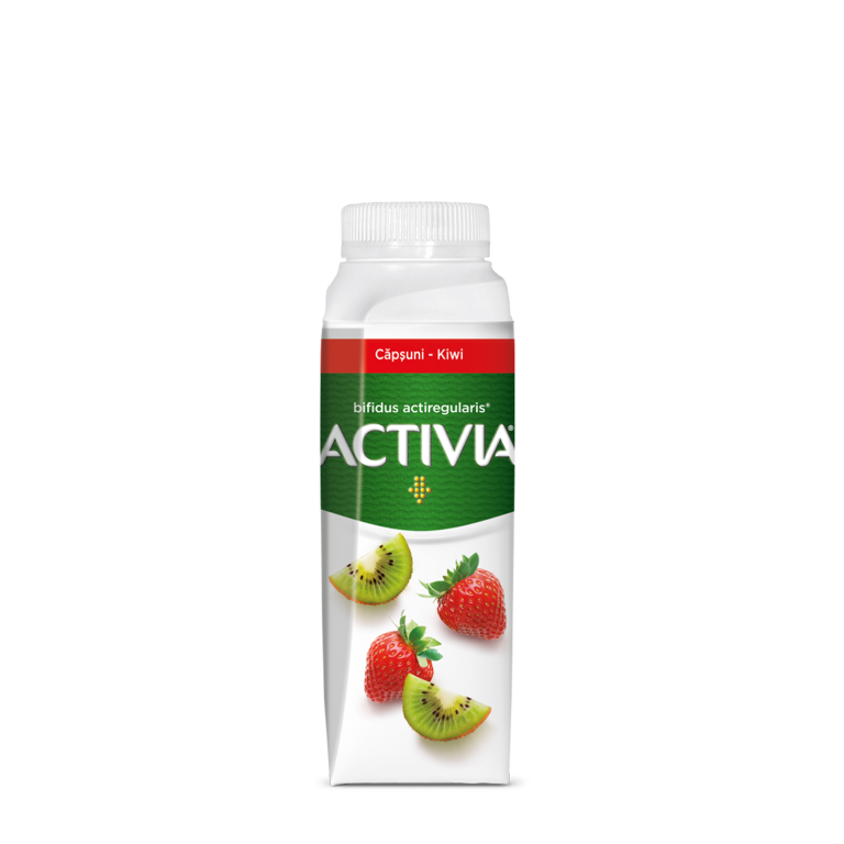 Activia de baut cu Capsuni si Kiwi.