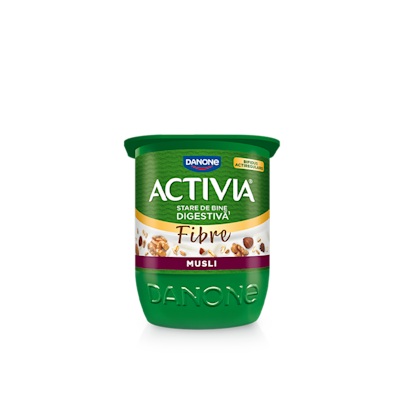 Activia Cereale Integrale cu Musli crocant.
