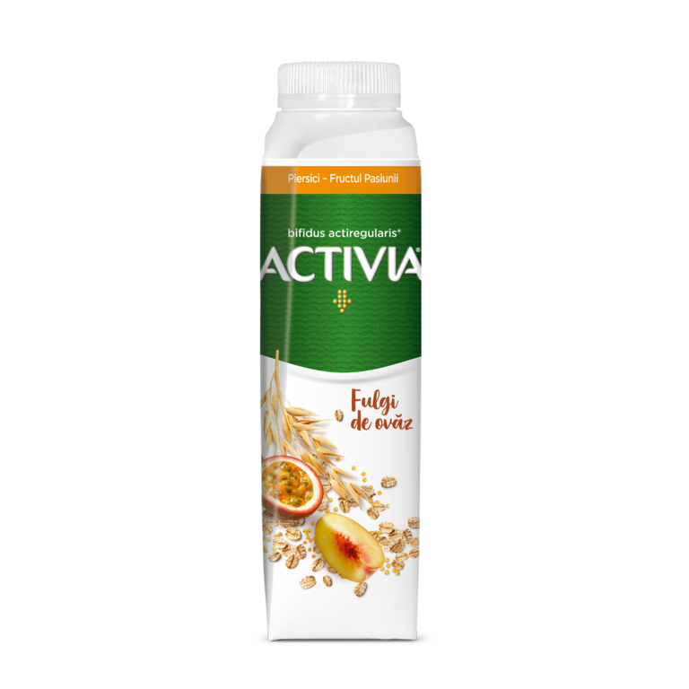 Activia de baut Piersici si Fructul Pasiunii și Ovăz