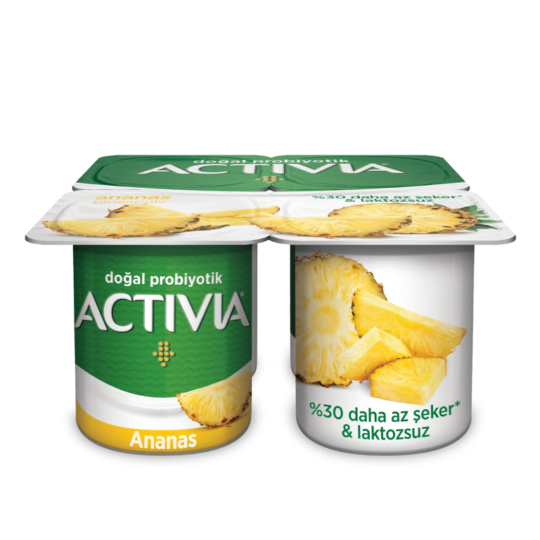 Ananastan gelen lezzet ve probiyotikten gelen iyilik ile Activia Ananas!
