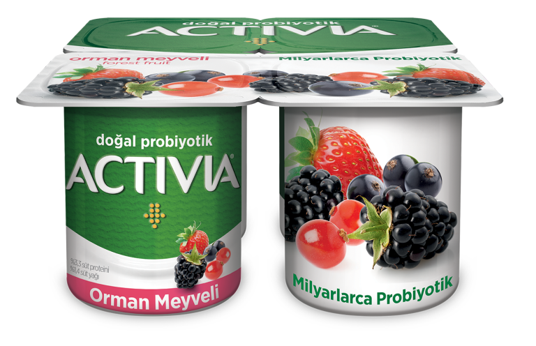 Orman Meyvelerinden gelen lezzet ve probiyotikten gelen iyilik ile Activia Orman Meyveli!