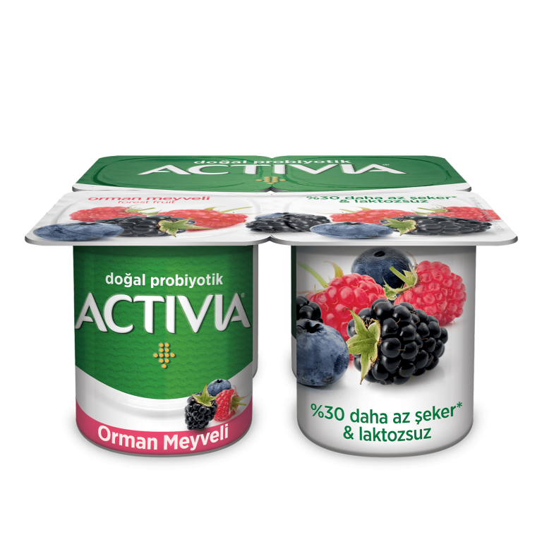 Orman Meyvelerinden gelen lezzet ve probiyotikten gelen iyilik ile Activia Orman Meyveli!
