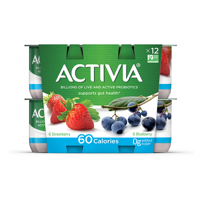Activia® 60 Calories Strawberry Blueberry Probiotic Yogurt