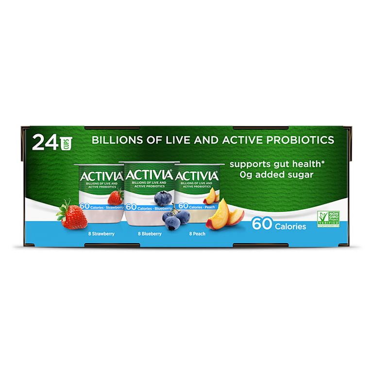 Activia® 60 Calories Strawberry Blueberry Peach Probiotic Yogurt