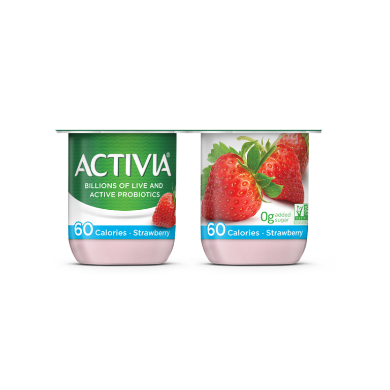 60 Calories Strawberry Probiotic Yogurt