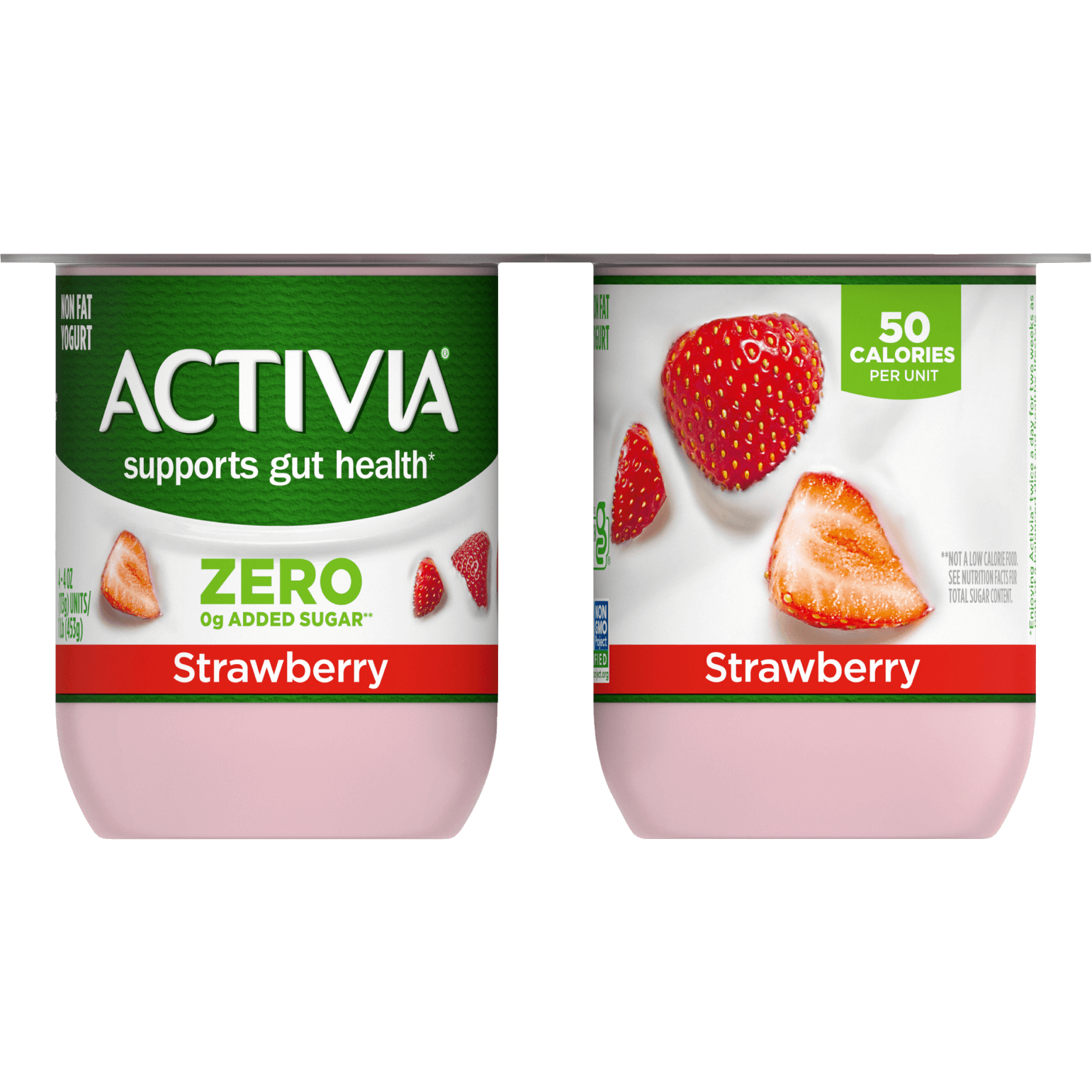 Activia® Zero Probiotic Yogurt with 0g Added Sugar† - Vanilla 4-pack