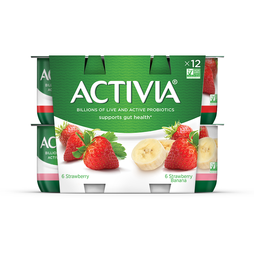 Activia® Strawberry Banana Probiotic Yogurt