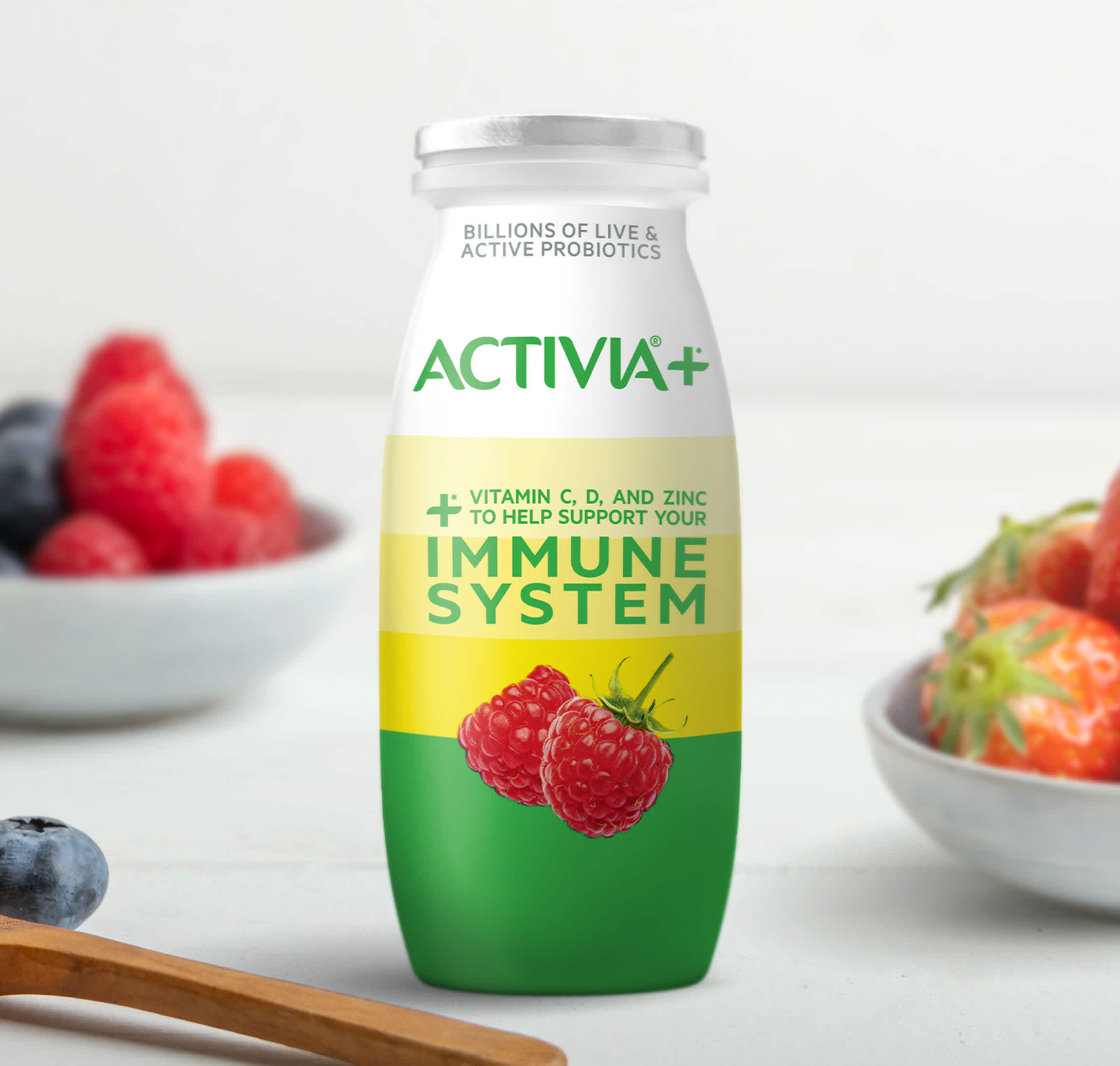 Activia®+ Lowfat Yogurt Drink Strawberry