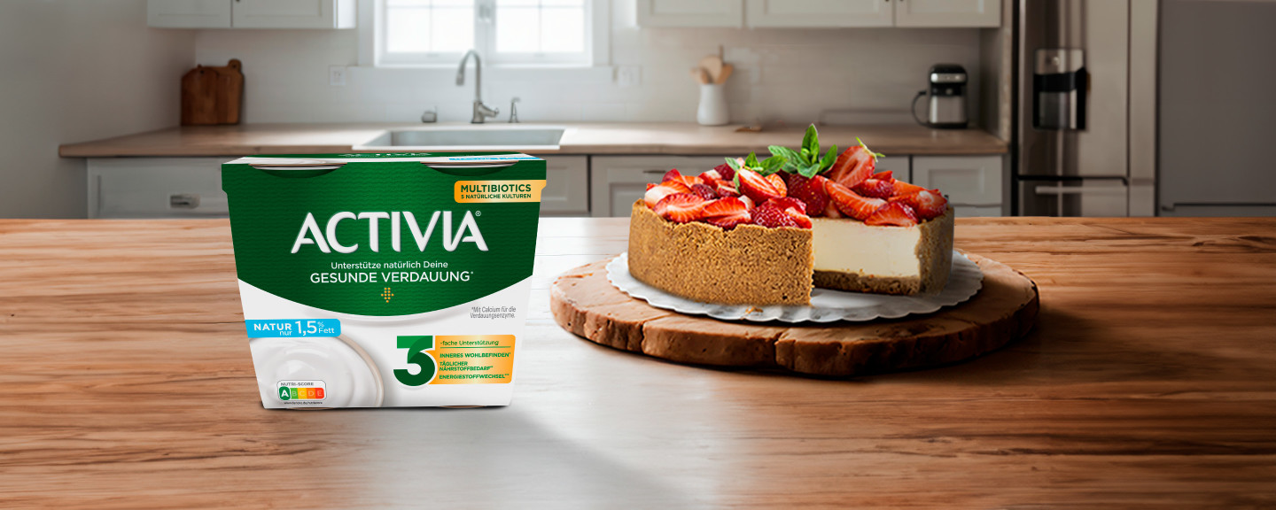 Sommerliches Joghurteis mit Activia