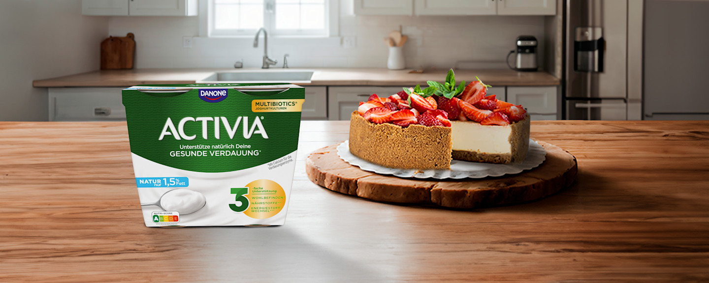 Sommerliches Joghurteis mit Activia