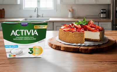 Sommerliches Joghurteis mit Activia