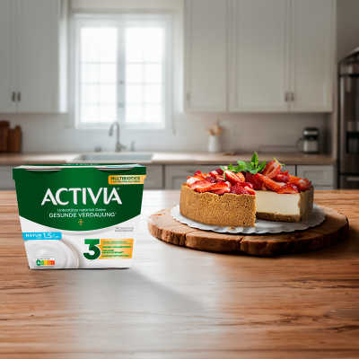 Sommerliches Joghurteis mit Activia