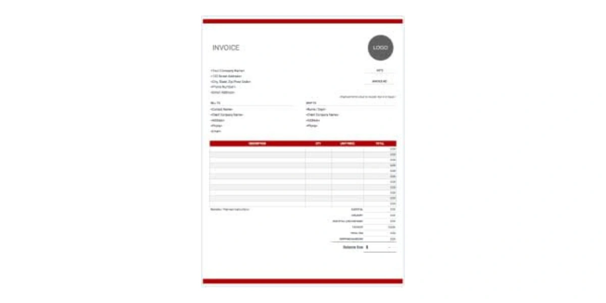 Free Trucking Invoice Template by Invoice Simple