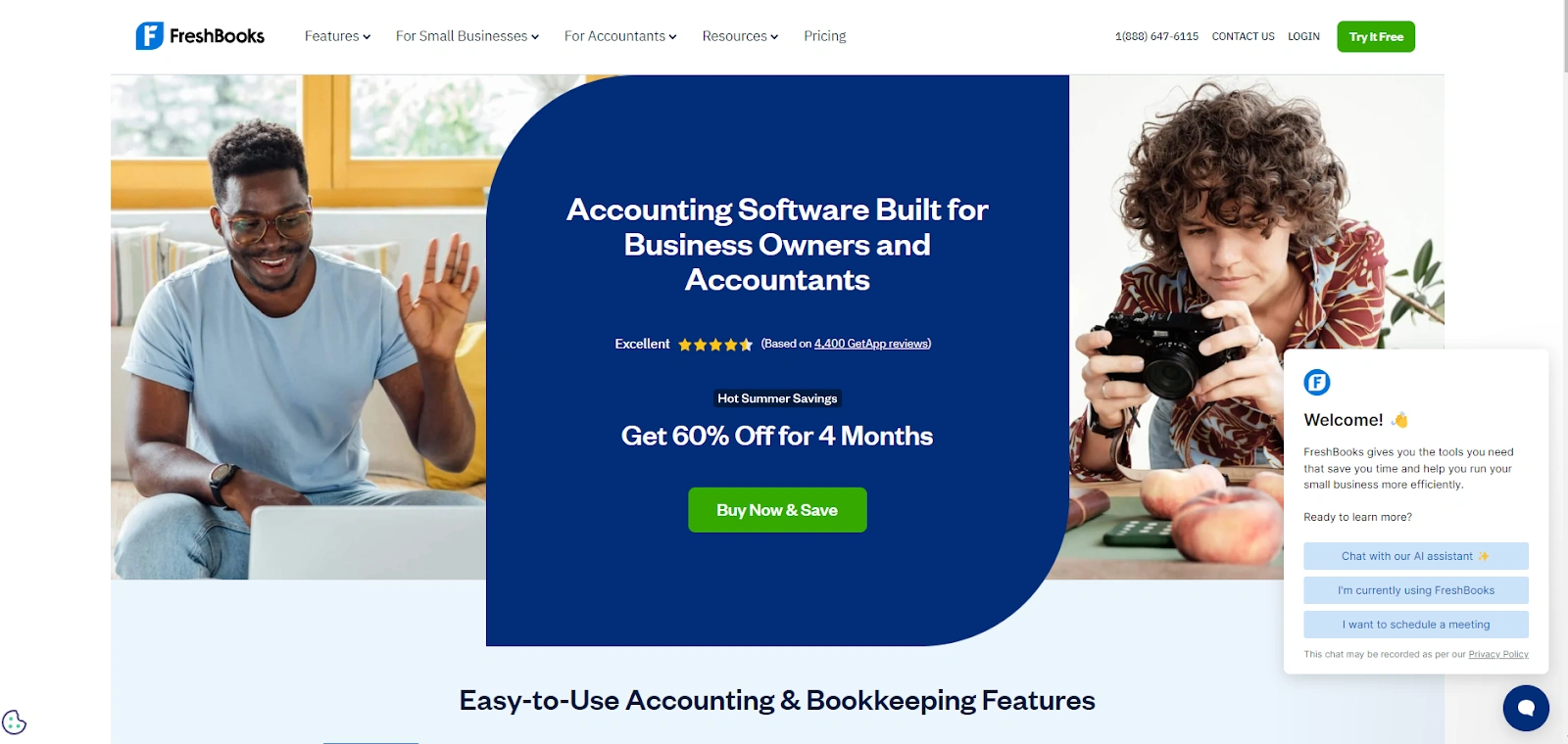 FreshBooks - Best software for eCommerce businesses