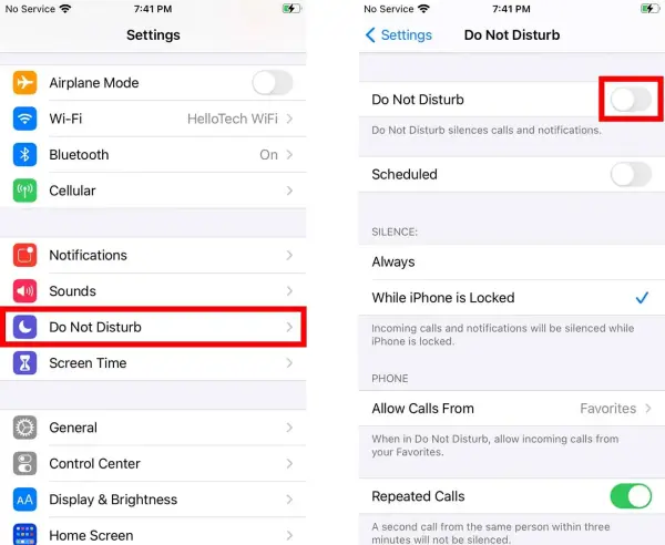 How to hide and turn off all notifications on an iPhone