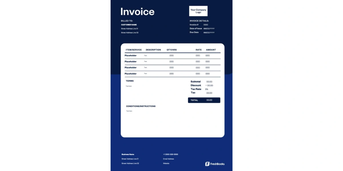 Trucking Invoice Template by FreshBooks