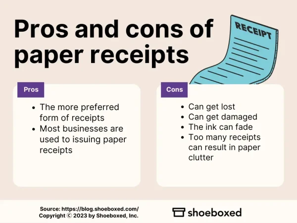 The pros and cons of paper receipts