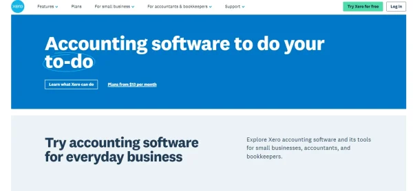 Xero accounting software.