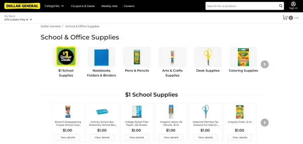 Dollar stores offer low cost organization supplies for offices