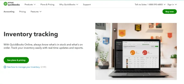 Keep track of your inventory with QuickBooks.