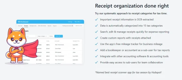 Shoeboxed for receipt and document organization