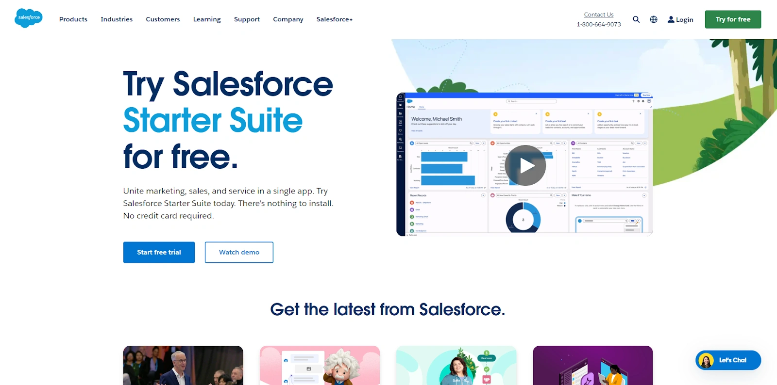 Salesforce - ideal for larger businesses looking for a scalable and versatile CRM system