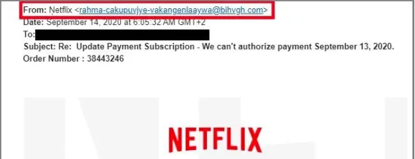 An example of a scam with Netflix, Investopedia