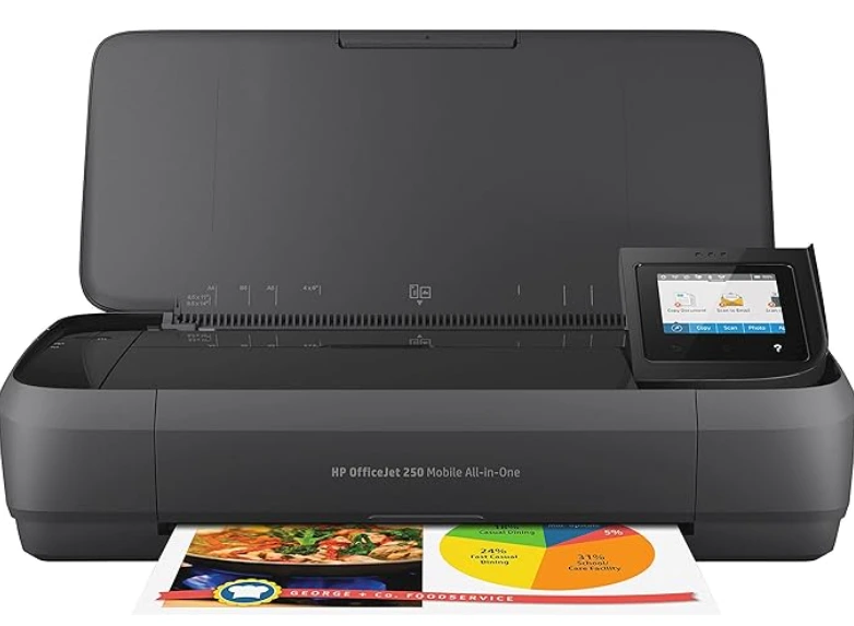 OfficeJet 250 Portable Scanner and Printer, Amazon.