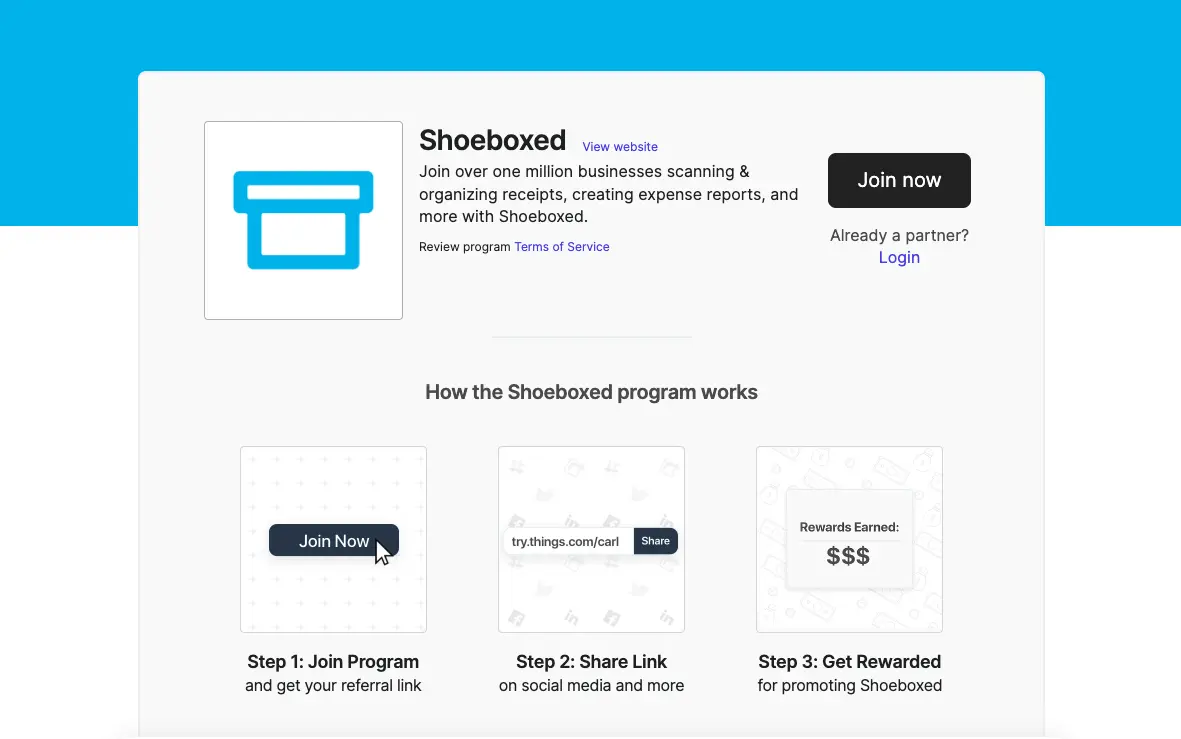 What Is The Shoeboxed Affiliate Program?