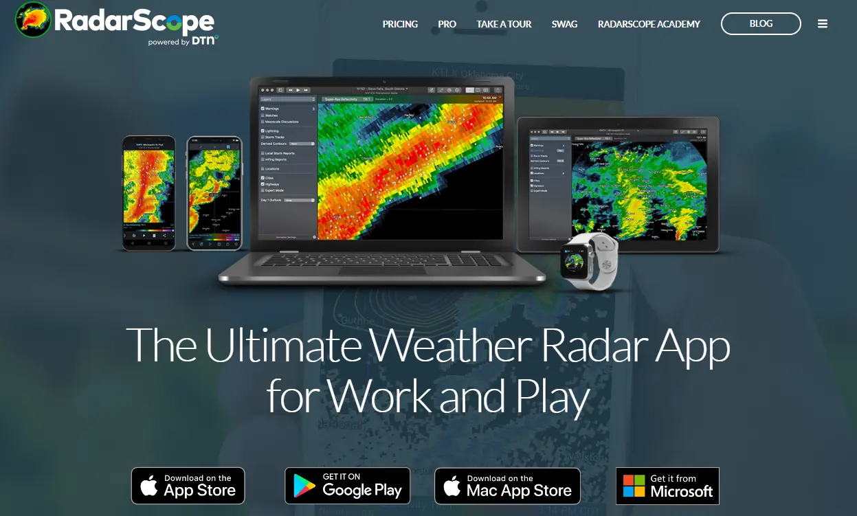 RadarScope—best for weather forecasting