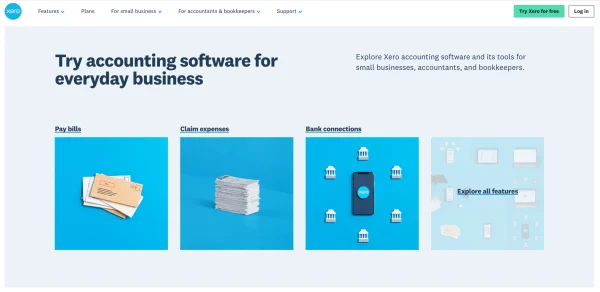 Xero’s home page